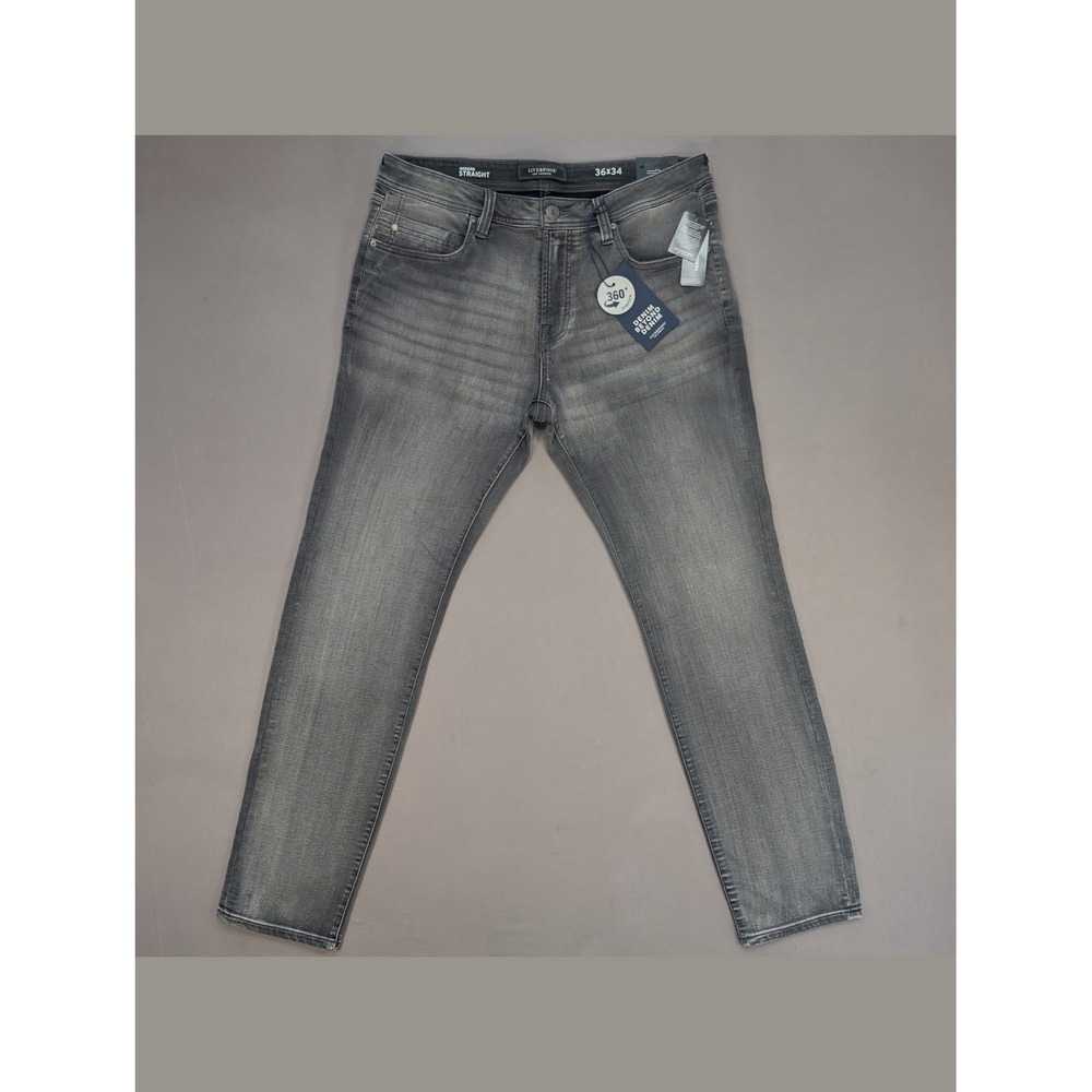 NWT Liverpool Kingston Modern Straight Jeans 36x34